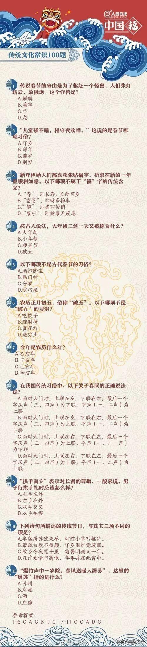 最新国学常识100题，开启智慧之旅，提升自信成就未来